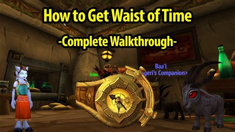 waist of time wow|how to get baal wow.